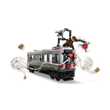 LEGO MARVEL 76321 Žmogus-voras prieš Docą Ocką metro traukinio scena
