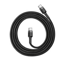 USB-C laidas PD Baseus Cafule PD 2.0 QC 3.0 60W 1m (juodas ir pilkas) USB-C laidas PD Baseus Cafule PD 2.0 QC 3.0 60W 1m (juodas ir pilkas)