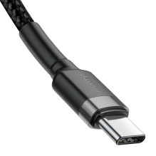Cable USB-C PD Baseus Cafule PD 2.0 QC 3.0 60W 1m (black and gray)