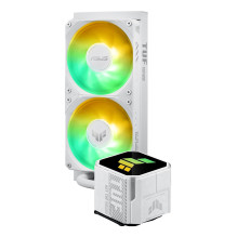 ASUS TUF GAMING LC III 240 ARGB WHT procesorius „viskas viename“ skysčio aušintuvas, 12 cm, baltas