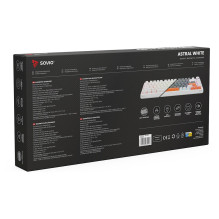Savio ASTRAL WHITE JADE žaidimų klaviatūra, USB, QWERTY, JAV, tarptautinė