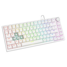 Savio ASTRAL WHITE JADE žaidimų klaviatūra, USB, QWERTY, JAV, tarptautinė