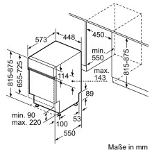 Bosch Serie 6 SPI6EMS21E indaplovė, pusiau įmontuojama, 10 vietų, B