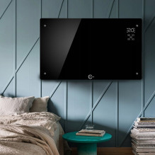 Carruzzo Q20F1 Glass panel heater black