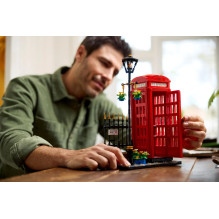 LEGO IDEAS 21347 Raudona Londono telefono būdelė LEGO IDEAS 21347 Raudona Londono telefono būdelė