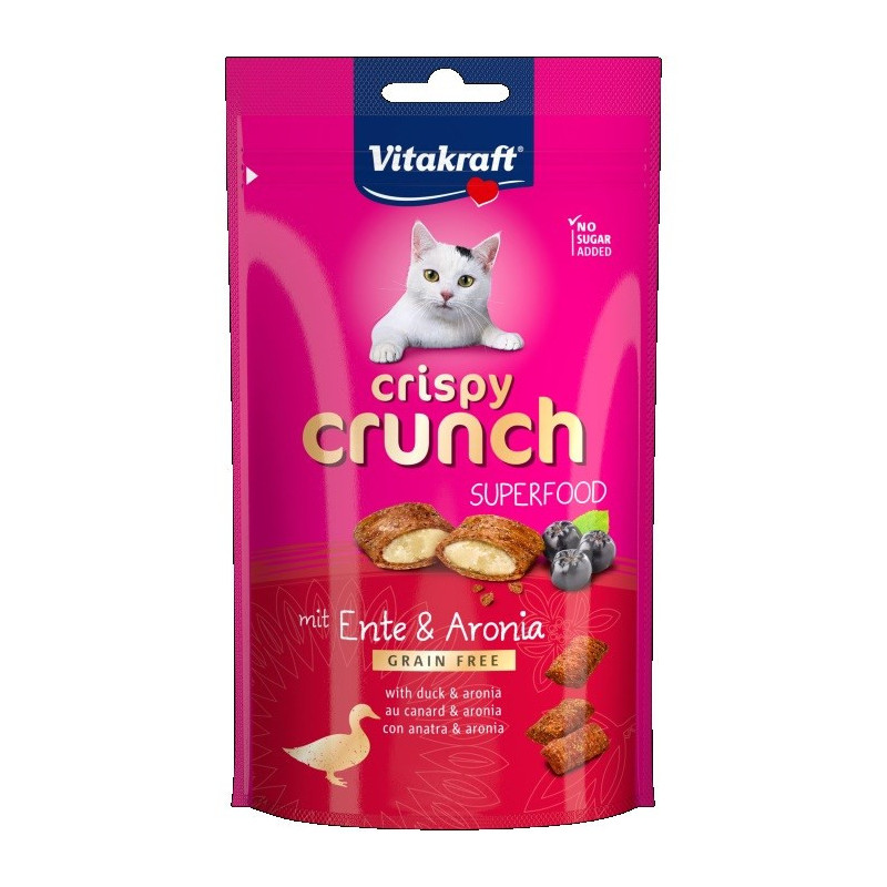 VITAKRAFT Crispy Crunch Duck with chokeberry - cat treats - 60g