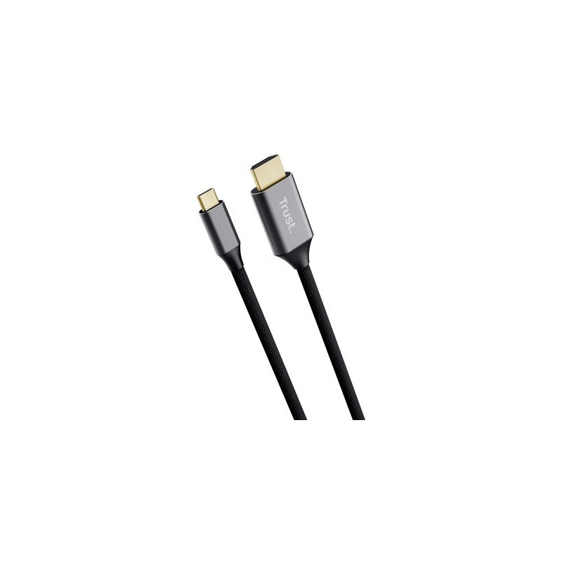 „Trust 25630“ lyties keitiklio laidas USB-C HDMI juodas, sidabrinis