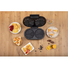 Waffle maker GORENJE WM1200B black, 1200 W