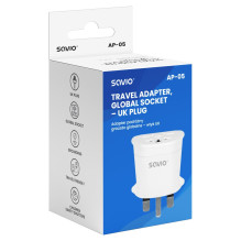 Savio AP-05 maitinimo adapteris / keitiklis, skirtas naudoti patalpose, 2500 W, baltas Savio AP-05 maitinimo adapteris / keitiklis, skirtas naudoti patalpose, 2500 W, baltas