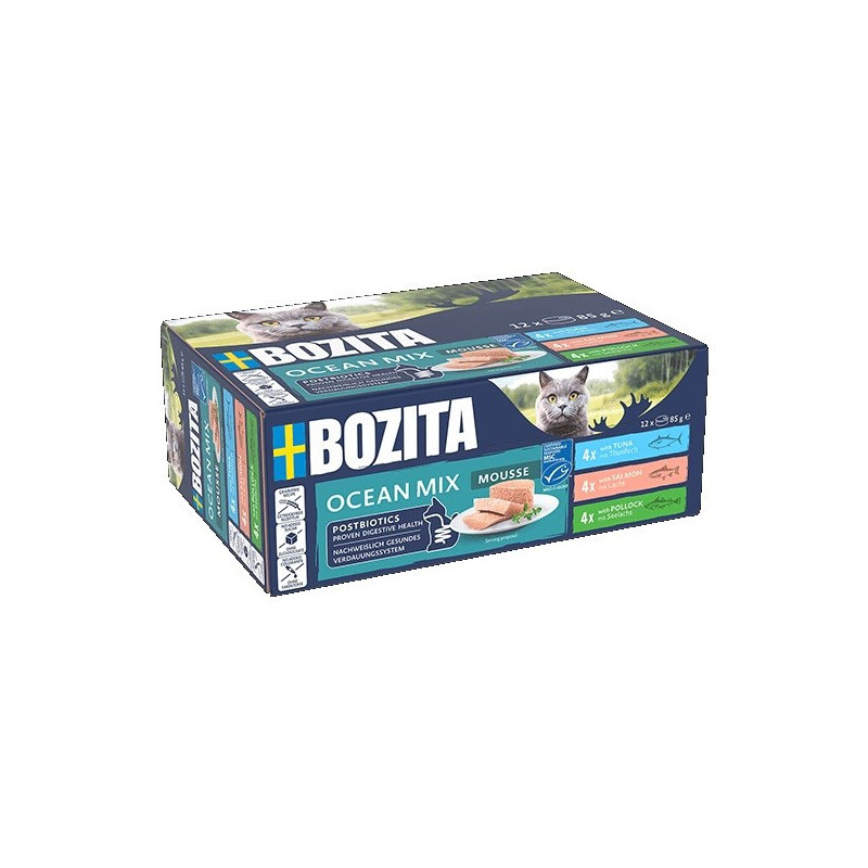 BOZITA Mousse Mix Ocean - wet cat food - 12x85g