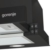 Gorenje TH62E4BG Iš dalies įmontuojamas (ištraukiamas) Juodas 450 m³/h