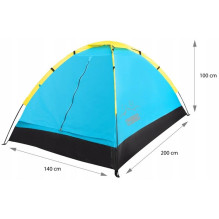 TOURIST TENT 2-PERSON ALPENAIR IGLO CAMPING WATERPROOF MOSQUITO NET