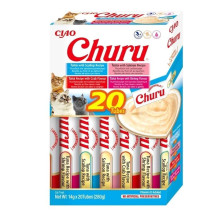 INABA Ciao Churu Box tunų mišinys - kačių skanėstai - 20 x 14 g
