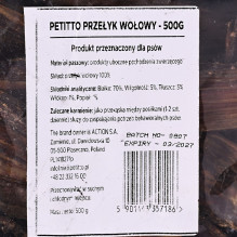 PETITTO jautienos stemplės skanėstas šunims - 500 g PETITTO jautienos stemplės skanėstas šunims - 500 g