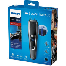 „Philips 5000“ serijos plaukų kirpimo mašinėlė, 5000 serija, HC5650 / 15, plaunama plaukų kirpimo mašinėlė
