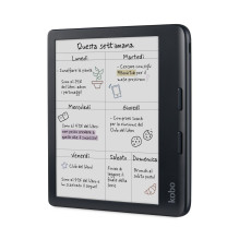 „Rakuten Kobo Libra“ spalvotas el. knygų skaitytuvas, lietimui jautrus ekranas, 32 GB, „Wi-Fi“, juodas