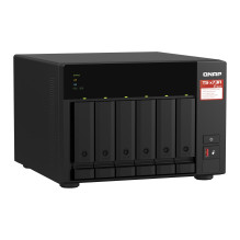 QNAP TS-673A NAS bokštas Ryzen Embedded V1500B 8 GB DDR4 0 TB QNAP Turbo sistema, juodas