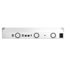 QNAP TS-464eU NAS Rack (1U) Intel® Celeron® N5095 8 GB DDR4 0 TB QNAP Turbo System aliuminis, juodas