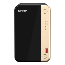 QNAP TS-264 NAS bokštas Intel® Celeron® N5095 8 GB 0 TB QNAP QTS juoda, auksinė