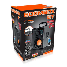 Media-Tech BOOMBOX BT 15 W nešiojama stereo kolonėlė, juoda Media-Tech BOOMBOX BT 15 W nešiojama stereo kolonėlė, juoda