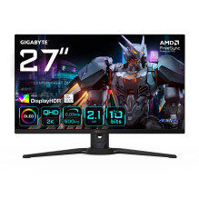 „GIGABYTE AORUS FO27Q5P OLED QHD“ žaidimų monitorius – 2560 x 1440, 500 Hz, 0,03 ms, KVM, 300 cd/m², „FreeSync Premium P