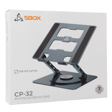Sbox CP-32 Nešiojamojo kompiuterio stovas 360 Rotation