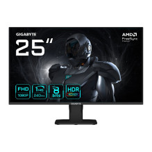 GIGABYTE GS25F2A 25 colių FHD žaidimų monitorius - 1920 x 1080, 240 Hz, 1 ms, 300 cd/m², HDR 10 ekranas, HDMI 2.0, Displ
