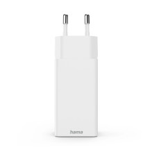 Hama 00201996 Fast Charger GaN, 2x USB-C, 1x USB-A, Mini Charger, PD, 65W, White Hama 00201996 Fast Charger GaN, 2x USB-C, 1x USB-A, Mini Charger, PD, 65W, White