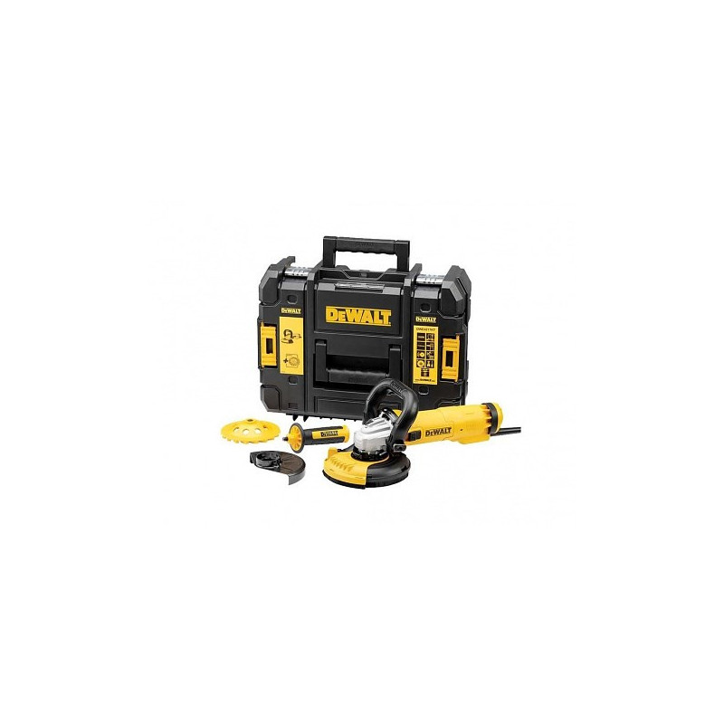 DeWALT DWE4257KT-QS kampinis šlifuoklis 12,5 cm 10000 aps./min. 2,6 kg
