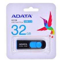 ADATA DashDrive UV128 32GB USB atmintinė USB A tipo 3.2 Gen 1 (3.1 Gen 1) Juoda, Mėlyna ADATA DashDrive UV128 32GB USB atmintinė USB A tipo 3.2 Gen 1 (3.1 Gen 1) Juoda, Mėlyna