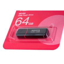 ADATA 64GB DashDrive UV150 USB atmintinė USB A tipo 3.2 Gen 1 (3.1 Gen 1) Juoda