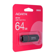 ADATA 64GB DashDrive UV150 USB atmintinė USB A tipo 3.2 Gen 1 (3.1 Gen 1) Juoda
