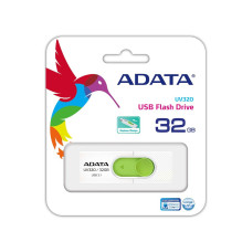 ADATA UV320 USB atmintinė 32 GB USB A tipo 3.2 Gen 1 (3.1 Gen 1) Žalia, Balta