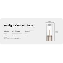 Yeelight Candela YLFWD-0019 aplinkos apšvietimas
