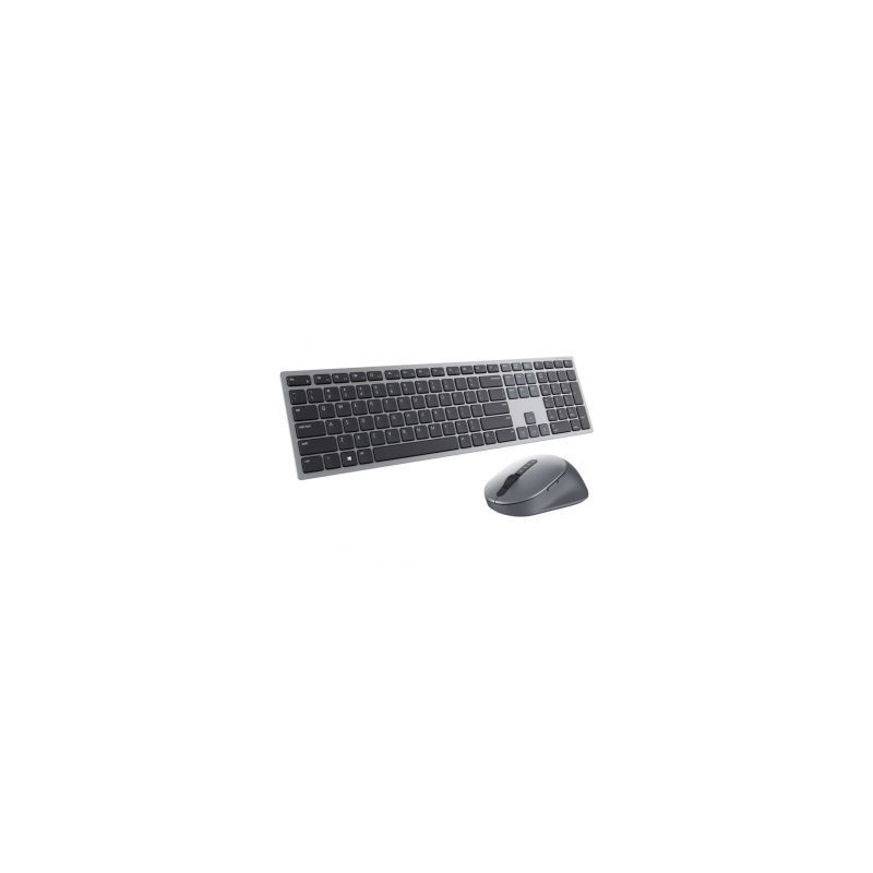 Dell Premier Multi-Device Keyboard and Mouse , KM7321W , Wireless , Ukrainian , Titanium Gray , 2.4 GHz, Bluetooth 5.0