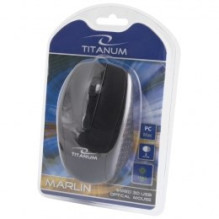 TITANUM TM110K pelė, skirta abiem rankoms, USB A tipo, optinė, 1000 DPI