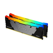 „Kingston Technology FURY“ 16 GB 3200 Mt / s DDR4 CL16 DIMM (2 vnt. rinkinys) „Renegade RGB“ „Kingston Technology FURY“ 16 GB 3200 Mt / s DDR4 CL16 DIMM (2 vnt. rinkinys) „Renegade RGB“
