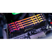 „Kingston Technology FURY“ 16 GB 4000 Mt/s DDR4 CL19 DIMM atmintis (2 vnt. rinkinys) „Renegade RGB“ „Kingston Technology FURY“ 16 GB 4000 Mt/s DDR4 CL19 DIMM atmintis (2 vnt. rinkinys) „Renegade RGB“
