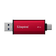 „Kingston Technology“ 2 TB nešiojamasis SSD diskas su dviem USB-A/C jungtimis, iki 1050 MB/s USB 3.2 Gen 2