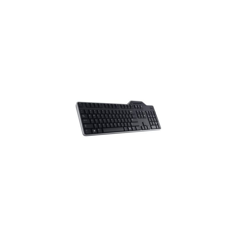 Dell US / European (QWERTY) Dell KB-813 Smartcard Reader USB Keyboard Black