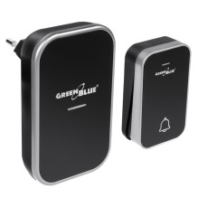 GreenBlue GB157 B Kinetic Battery-free Wireless Dorr Bell, Melodies, Black, Range up to 200m, IP44 GreenBlue GB157 B Kinetic Battery-free Wireless Dorr Bell, Melodies, Black, Range up to 200m, IP44