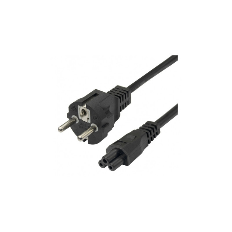 Deltaco Power cable CEE 7 / 7 - C5 1.5m black