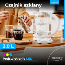CAMRY CR 1290w electric kettle, white