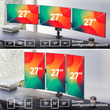 MONITORIAUS PRIEDAS STALO LAIKIKLIS / 13-32" JUODAS G280-B ONKRON MONITORIAUS PRIEDAS STALO LAIKIKLIS / 13-32" JUODAS G280-B ONKRON