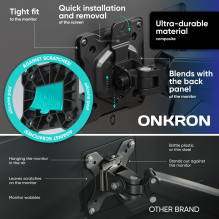MONITOR ACC DESK MOUNT / 13-32" BLACK G280-B ONKRON MONITOR ACC DESK MOUNT / 13-32" BLACK G280-B ONKRON
