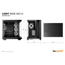 Case, BE QUIET, ATX / micro ATX / Mini-ITX, Black, Midi Tower, PC, BGW85