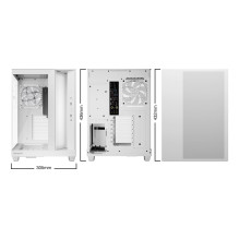 Korpusas, BE QUIET, ATX / micro ATX / Mini-ITX, Baltas, Midi Tower, PC, BGW86