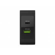 Green Cell Charger USB-C 45W PD with cable USB-C and extra USB port for Asus ZenBook, HP Spectre, HP Envy x2 and others