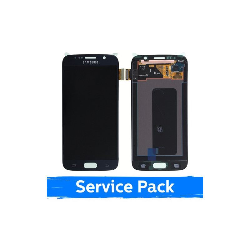 Ekranas skirtas Samsung G920 S6 juodas (Service Pack)