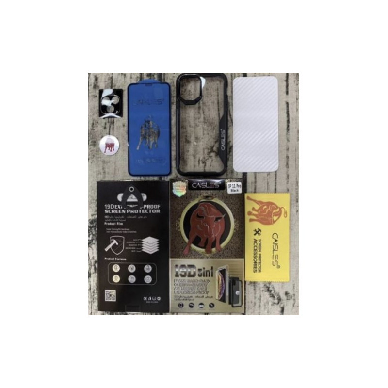 Ekrano apsauga RedBull komplektas (lankstus 5D + kameros apsauginis + dėklas) Samsung G985 S20 Plus